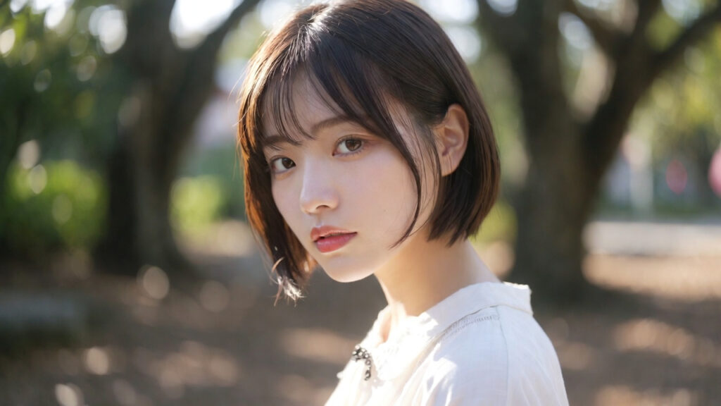 自然な表情の女性