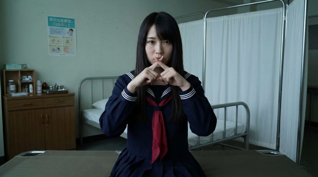 セーラー服の女性